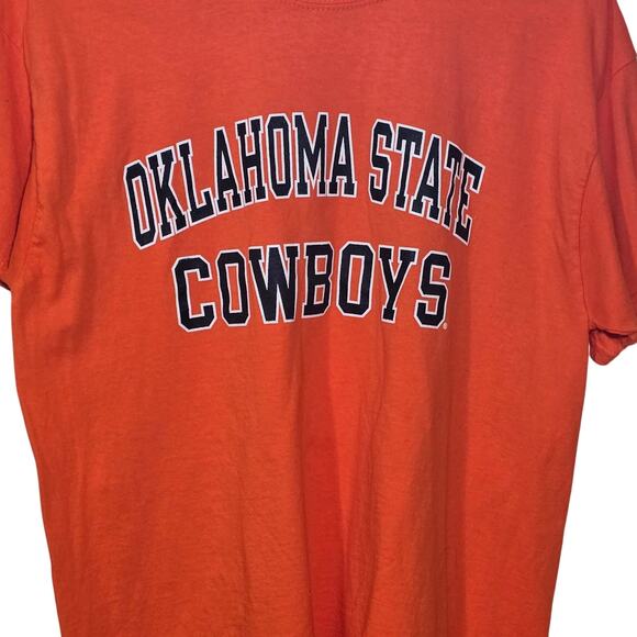 Oklahoma State Cowboys OSU Orange Black Crewneck Tshirt  Mens Large Great cond. - Picture 2 of 3
